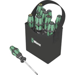Verkstad Skruvmejsel set 11 delar Wera Kraftform 2go