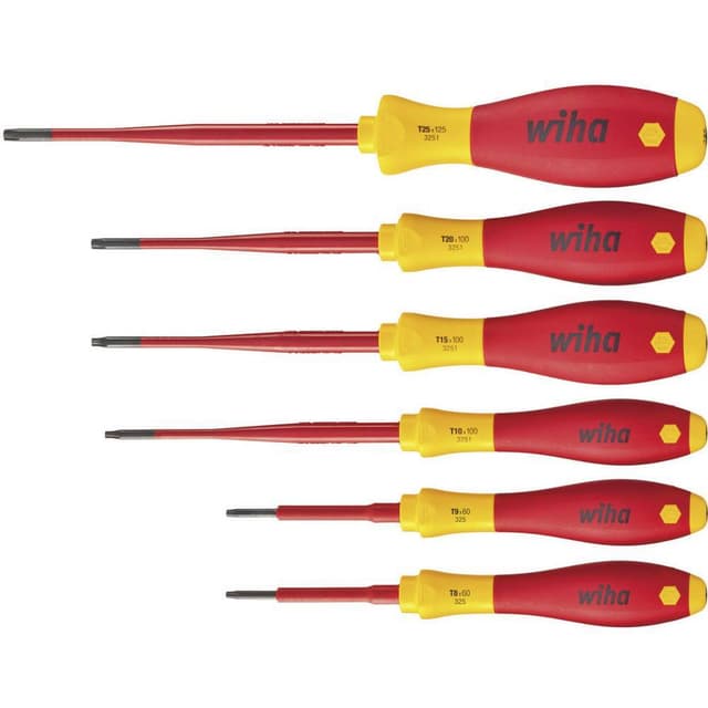 VDE Skruvmejsel set 6 delar Wiha 3251TRK6 Tamper