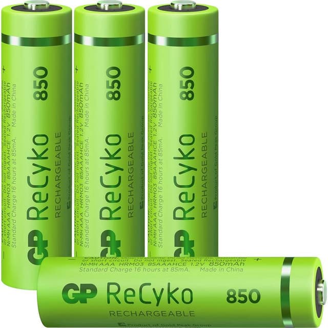 Genopladeligt AAA-batteri NiMH 4 stk 850 mAh GP