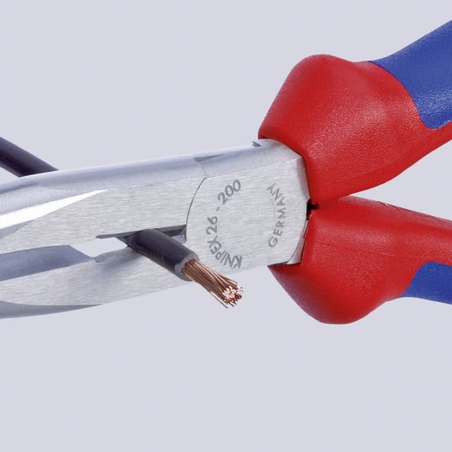 Verkstad Flat rundtång Rak 200 mm Knipex 26 12 200