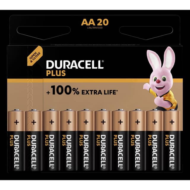 Batteri AA (R6) Alkaliskt Duracell Plus-AA CP20 1.5 V