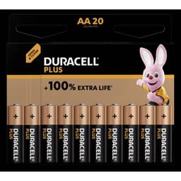 Duracell Plus-AA CP20 AA-batteri 20 stk