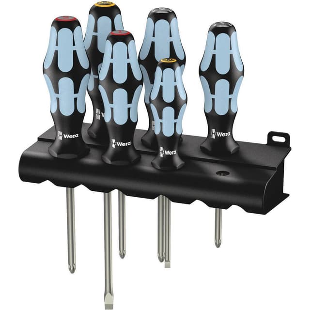 Verkstad Skruvmejsel set 6 delar Wera 3334/3350/3355/6