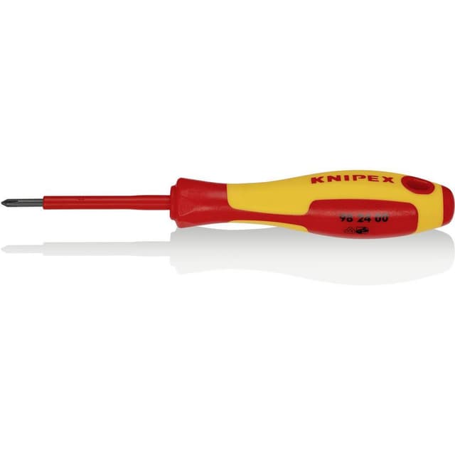 VDE Stjärnskruvmejsel Knipex 98 24 00 PH 0 Klinglängd: