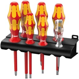 VDE Skruvmejsel set 7 delar Wera 160 i/7 Rack Spår,
