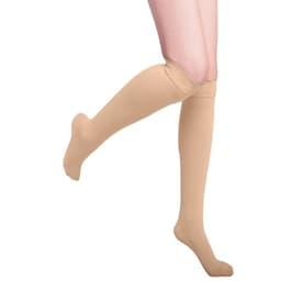 Støttestrømper af nylon & spandex størrelse S  - Beige