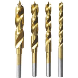 Trä-spiralborr-set 4 delar 3 mm, 4 mm, 5 mm, 6 mm