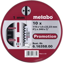 Separationspår rakt 115 mm 22.23 mm Metabo 616358000 10