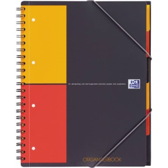 Oxford Kollegieblock 100102777 Grå, Orange, Röd DIN A4+