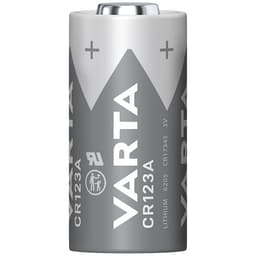 Fotobatteri CR123A Litium Varta LITHIUM Cylindr. CR123A