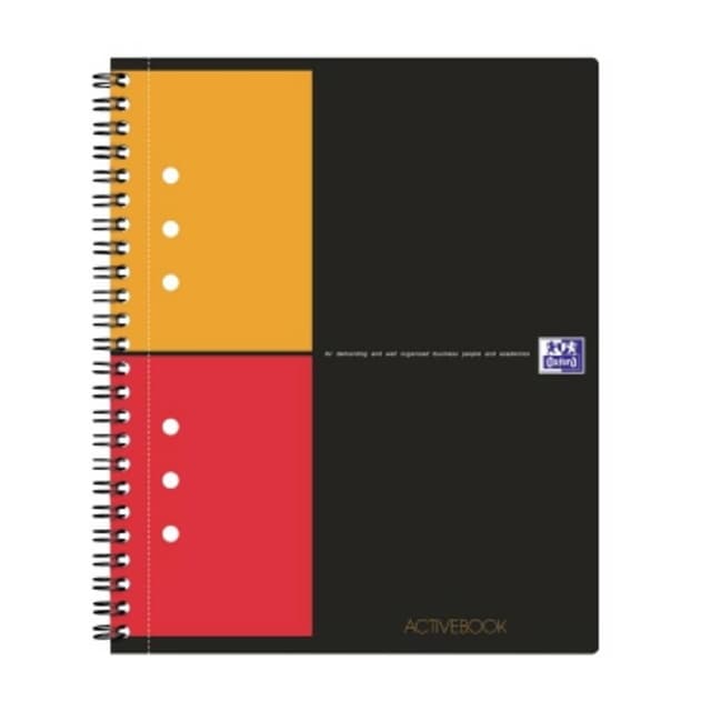 Oxford Kollegieblock 100102880 Grå, Orange, Röd DIN A5+