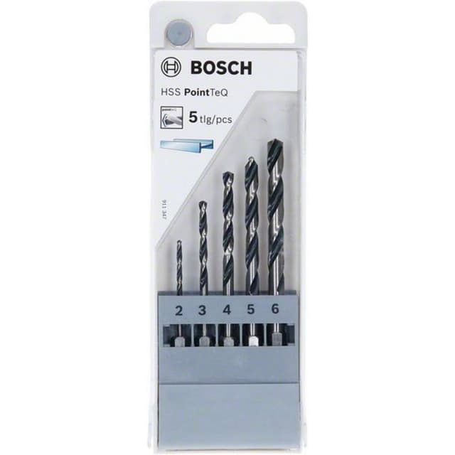 Spiralborrsats 5 delar Bosch Accessories PointTeQ