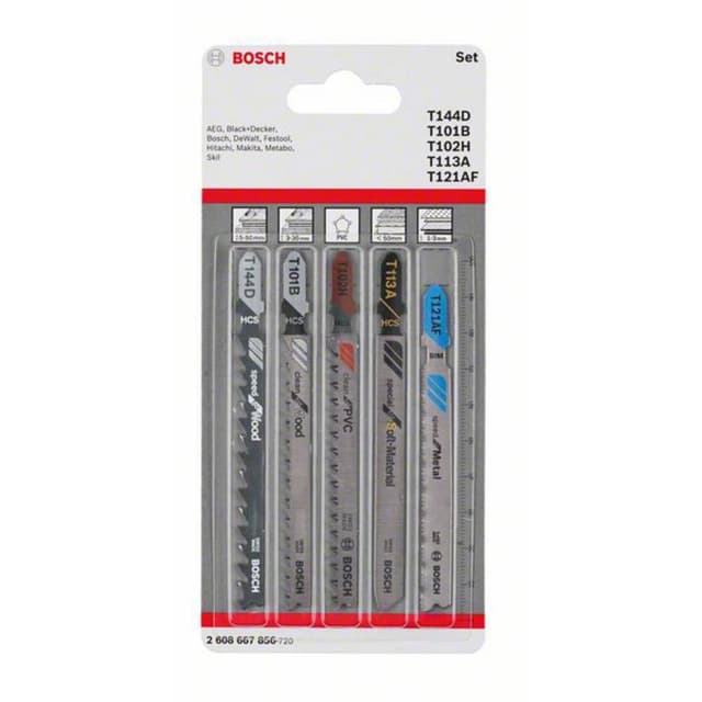 Sticksågsblad Bosch Accessories 2608667856 N/A 5 st