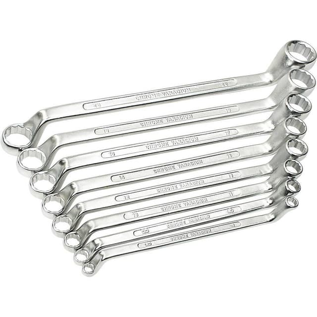 Dubbelskruvnyckelsats 8 delar 6 - 22 mm DIN 838 Brüder