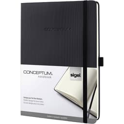 Sigel CONCEPTUM® CO117 Anteckningsbok rutat Svart Antal