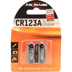 Fotobatteri CR123A Litium Ansmann CR17335 1375 mAh 3 V