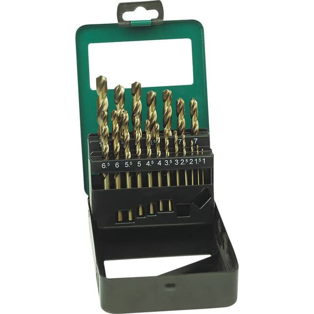 Metall-spiralborrset 19 delar Brüder Mannesmann M54319