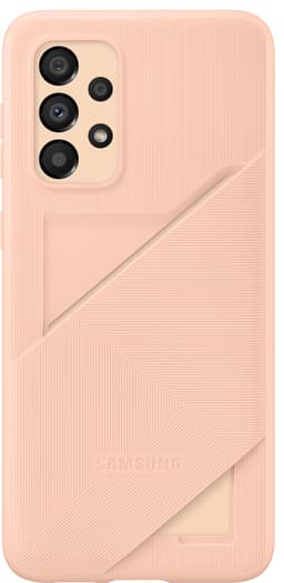 Samsung Galaxy A33 cover med plads til kort (peach)
