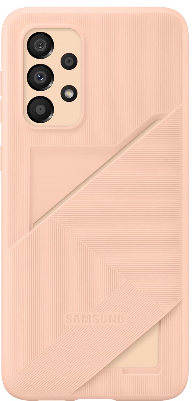 Samsung Galaxy A33 fodral med kortfack (persika)