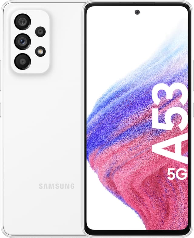 Samsung Galaxy A53 5G smarttelefon 8/256GB (hvit) - Elkjøp