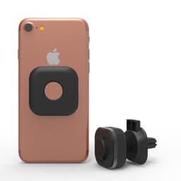 INF Bilholder / mobilholder med magnet Sort