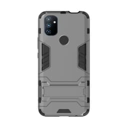 OnePlus Nord N100 cover med integreret stativ TPU / PC grå
