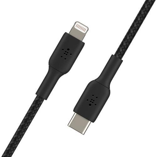 Belkin USB-C to Lightning Braided, Black (1m)