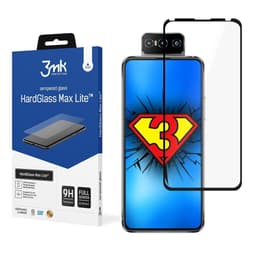 3MK HardGlass Max Lite ASUS, ZenFone 7 Lite, karkaistu lasi, musta, kirkas näytönsuoja