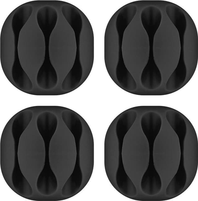 Goobay Kabelhåndtering 3-slots, sort