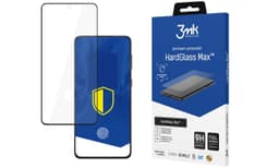 3MK HardGlass Max Samsung, Galaxy S21 Ultra, Härdat glas, Svart, Klart
