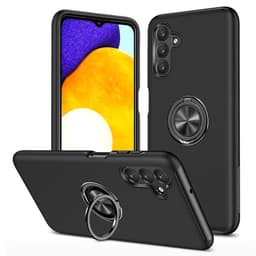 Samsung Galaxy A13  / A04s 4G skal med Finger Ring och inbyggd plåt - Svart