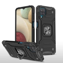 Samsung Galaxy A12 Armor Style Fingerring Stativ med Metalplade