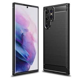 Samsung Galaxy S22 Ultra Hiilikuiturakenteinen TPU-kotelo - Musta