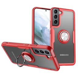 Samsung Galaxy S22+ Hybrid skal med Finger Ring - Röd