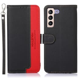 Samsung Galaxy S22+ RFID Blocking KHAZNEH Phone Kansi - Musta/Red