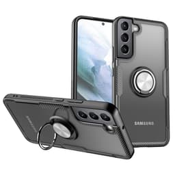 Samsung Galaxy S22 5G Hybrid Deksel Med Fingerring - Sølv/Svart