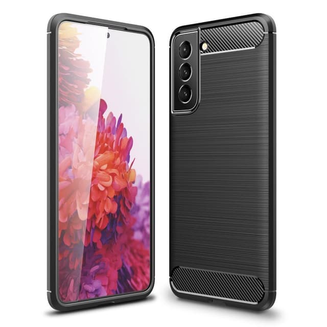 Samsung Galaxy S22+ Karbon fiber Texture Skal - Svart