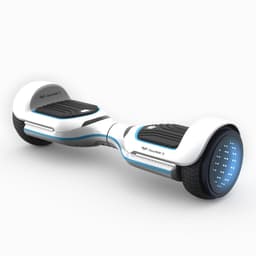 ClassyWalk2 LED Hoverboard - Hvit/Blå
