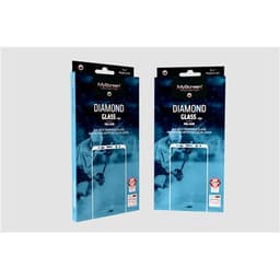 MyScreen Timanttilasireuna Täysliima Näytönsuoja, Apple, iPhone 7 Plus/8 Plus, Karkaistu lasi, Musta