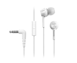 Panasonic Canal type RP-TCM115E-W In-ear, 3,5 mm (1/8 tommer), mikrofon, hvit,