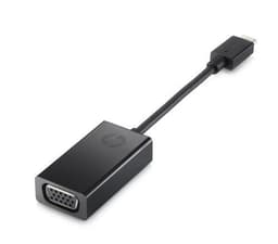HP USB-C till VGA-adapter, Svart, 13 mm, 25,5 mm, 150 mm, 23,9 g, 110