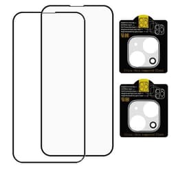 Näytönsuoja / linssinsuojus iPhone 13 Mini karkaistu lasi 2 + 2
