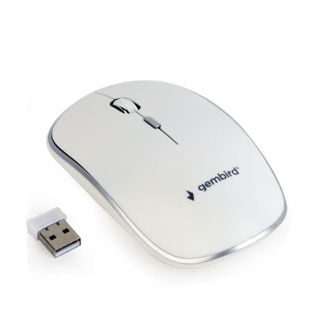 Gembird MUSW-4B-01-W Standard, Nej, Vit, Nej, Trådlös anslutning