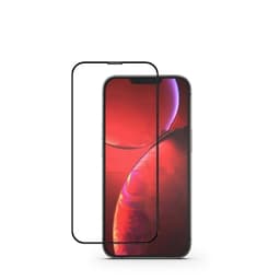 iPhone 13 Mini Näytönsuoja mustalla kehyksellä ja pölysuojuksella Karkaistu lasi