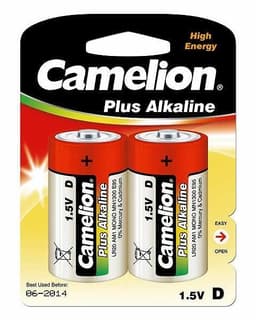 Camelion D/LR20, Plus Alkaline, 2 stk.