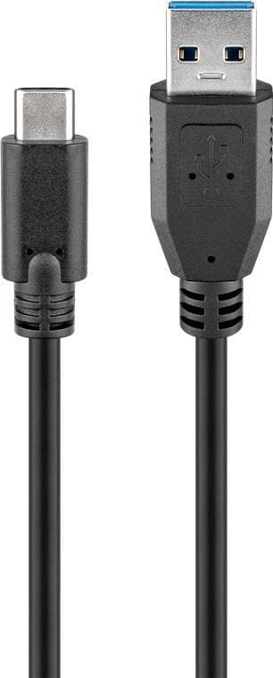 Goobay Synkronisera och ladda Super Speed ​​USB-C™ till USB A 3.0 ladd