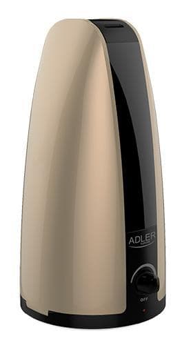 Luftfugter Adler AD 7954 Gold, Type Ultrasonic, 18 W, befugtningskapacitet 100 ml/time, Vandtank kapacitet 1 L, Velegnet til rum op til 25 m²