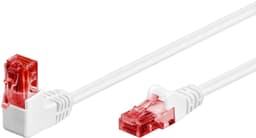 Goobay CAT 6 patchable 1x 90° kulmassa, U/UTP, valkoinen