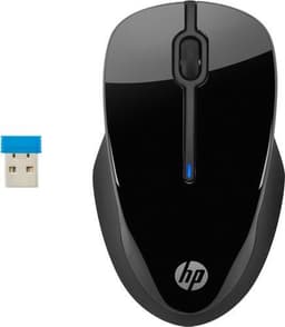 HP 3FV67AA, Ambidekstriøs, Blue LED, RF kabel-fri, 1600 DPI, Sort