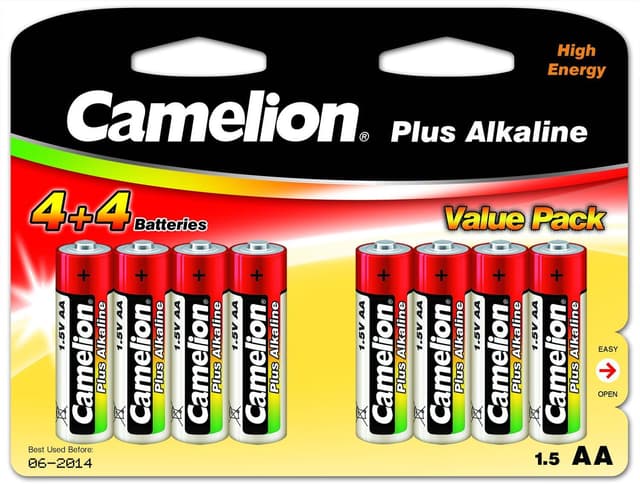 Camelion AA/LR6, Plus Alkaline, 8 stk.